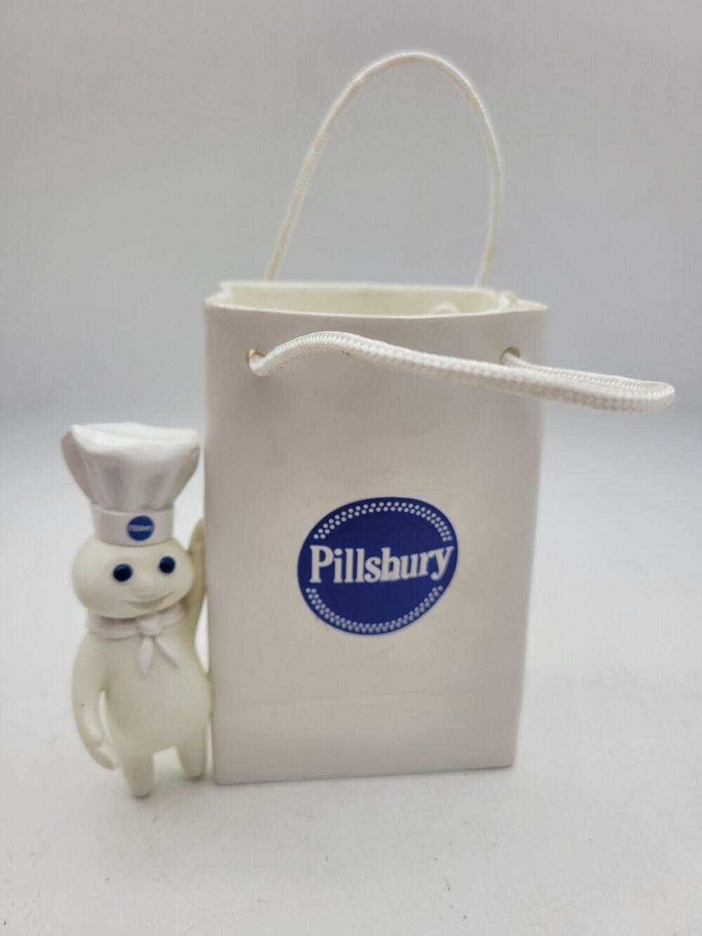 2004 Pillsbury Doughboy Counter Top/Desk Organizer Holder Pencil Ceramic Bag